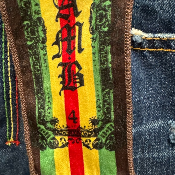 VINTAGE Y2K LAMB Distressed straight leg jeans - Picture 7 of 10